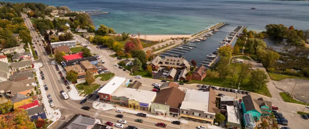 Suttons Bay Aerial Shot